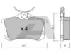 AISIN BPVW-2008 Brake Pad Set, disc brake